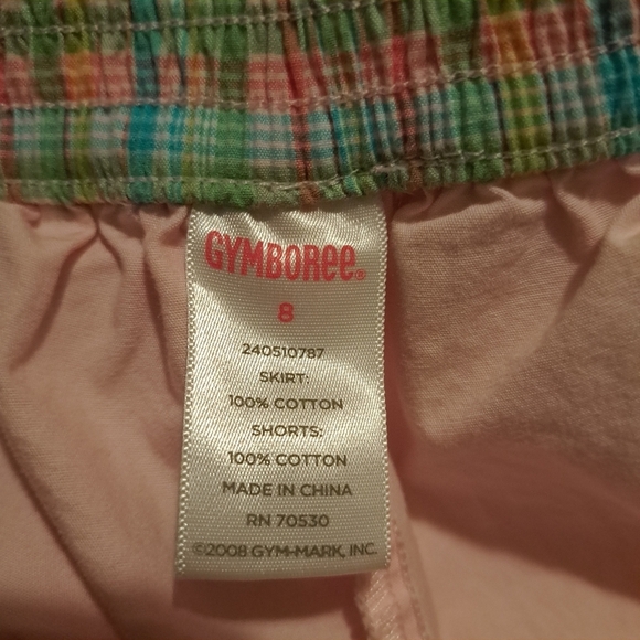 Gymboree girls size 8 plaid skirt with modesty shorts - Picture 3 of 5